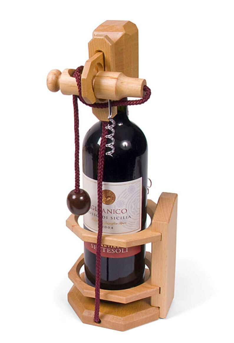 Wine Stopper Lock Puzzle - Party Puzzle- cant drink it until you crack the lock-party fun 7