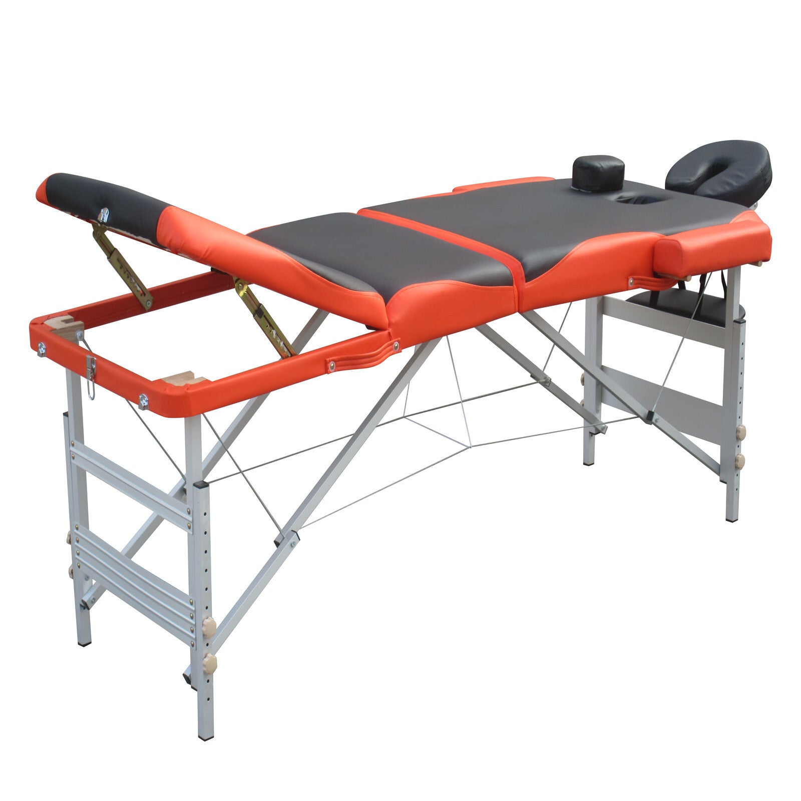 YES4HOMES 3 Fold 5 cm Thickness Foam Portable Aluminium Massage Table Massage Bed Beauty Therapy 3