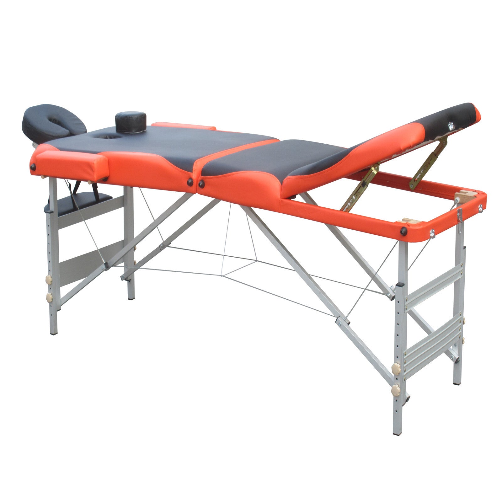 YES4HOMES 3 Fold 5 cm Thickness Foam Portable Aluminium Massage Table Massage Bed Beauty Therapy 8