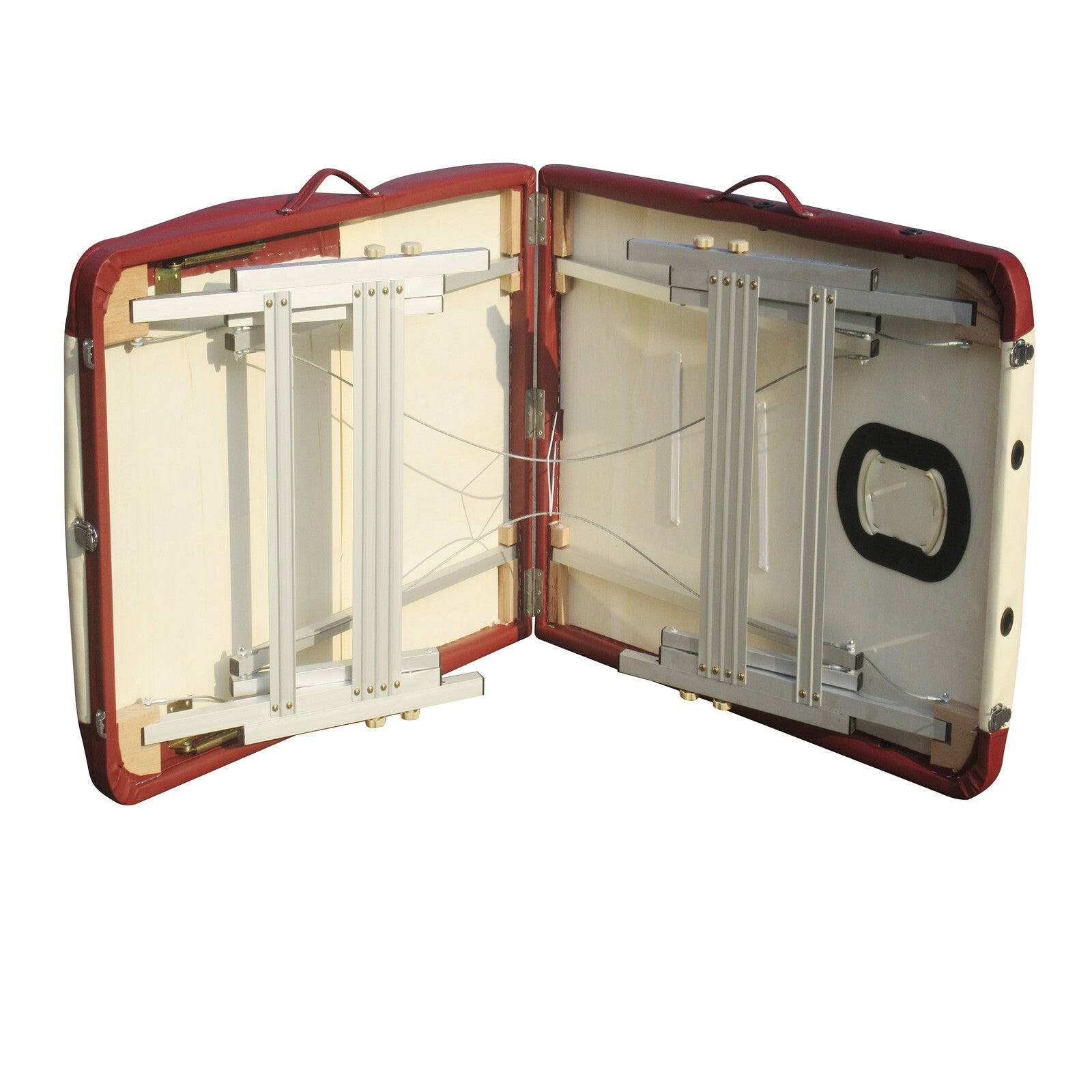 YES4HOMES 3 Fold 5 cm Thickness Foam Portable Aluminium Massage Table Massage Bed Beauty Therapy 6