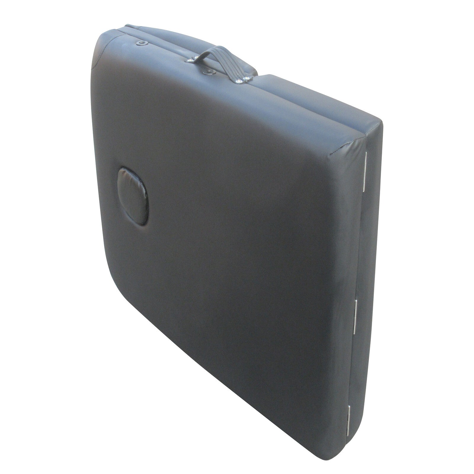 YES4HOMES 3 Fold 5 cm Thickness Foam Portable Aluminium Massage Table Massage Bed Beauty Therapy Black 6