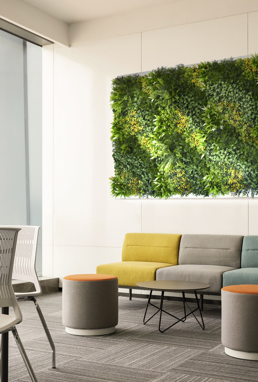 YES4HOMES 5 SQM Artificial Plant Wall Grass Panels Vertical Garden Foliage Tile Fence 1X1M Green 3