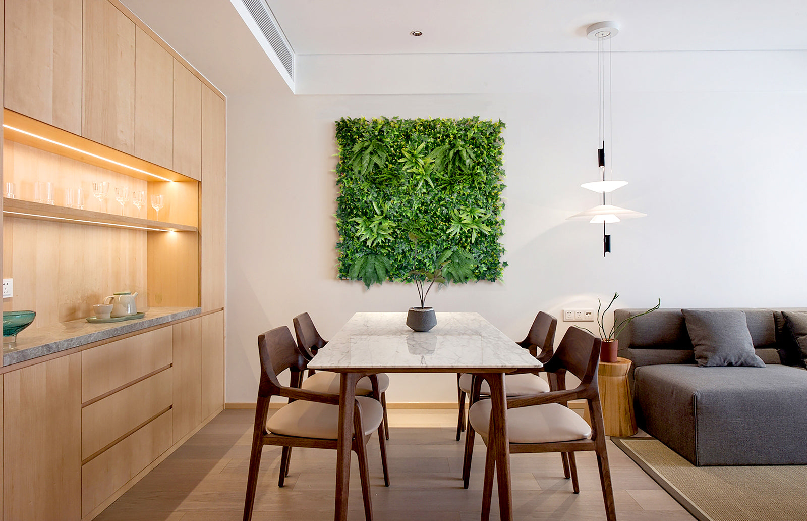 YES4HOMES 5 SQM Artificial Plant Wall Décor Grass Panels Vertical Garden Foliage Tile Fence 1X1M 3