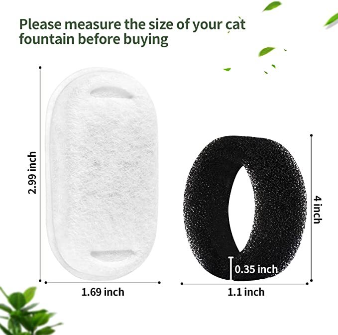 YES4PETS 24 x Pet Dog Cat Fountain Filter Replacement Activated Carbon Exchange Filtration System 6