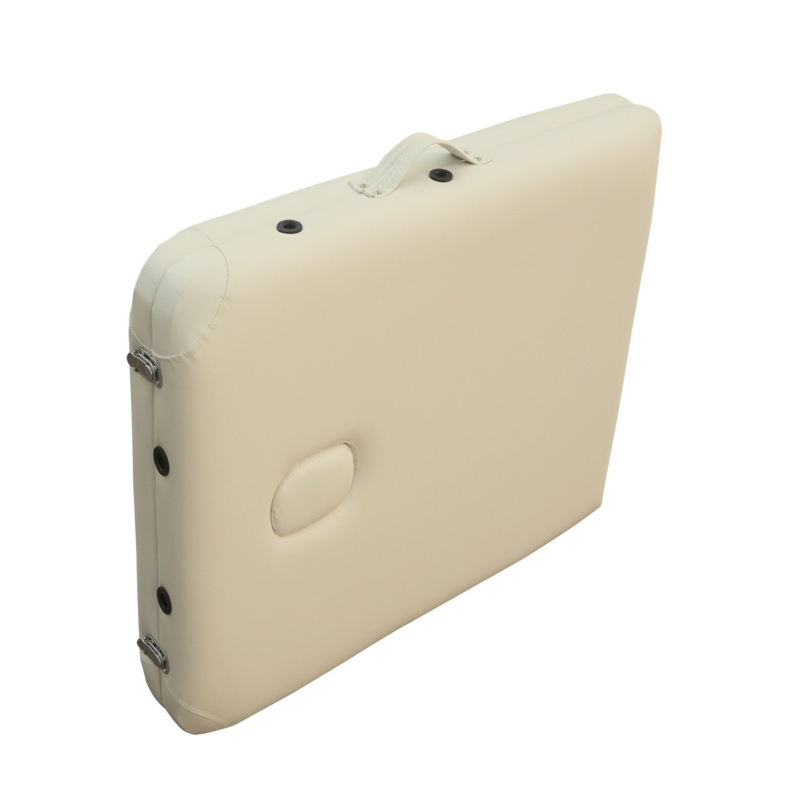 YES4HOMES 2 Fold 6cm Thickness Foam Portable Aluminium Massage Table Massage Bed Beauty Therapy Beige 6