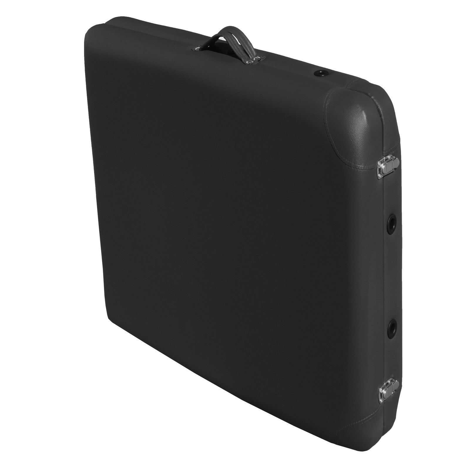 YES4HOMES 2 Fold 6cm Thickness Foam Portable Aluminium Massage Table Massage Bed Beauty Therapy Black 6