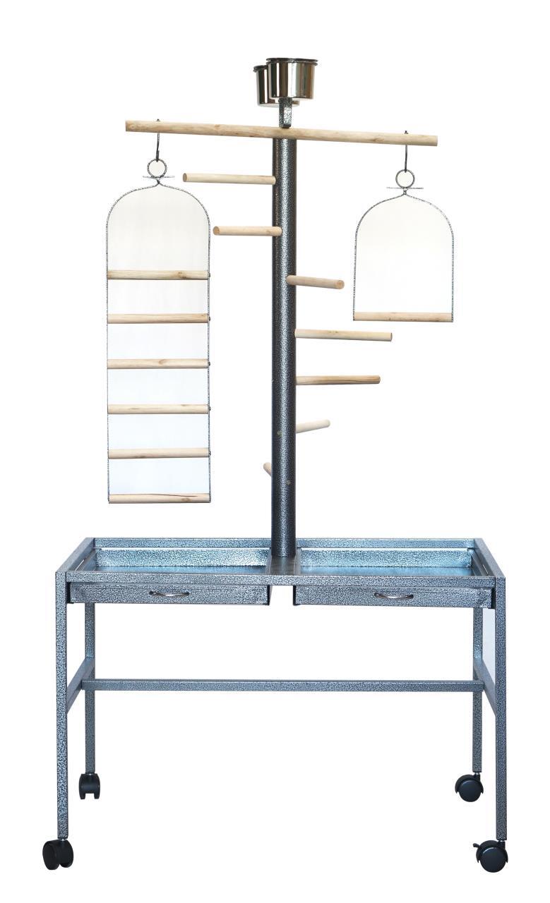 YES4PETS Large Bird Parrot Playpen Gym Toy Stand On Wheels 3