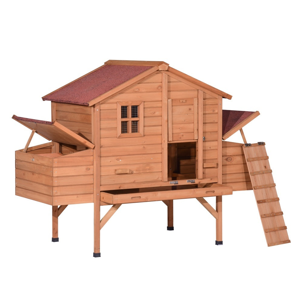 YES4PETS XXL Chicken Coop Rabbit Hutch Cage Hen Chook House 3