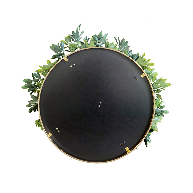 YES4HOMES Artificial Green Wall Plant Garden Panel Daffodil Smile Disc Art 50cm Grassy  UV Resistant Frame 4