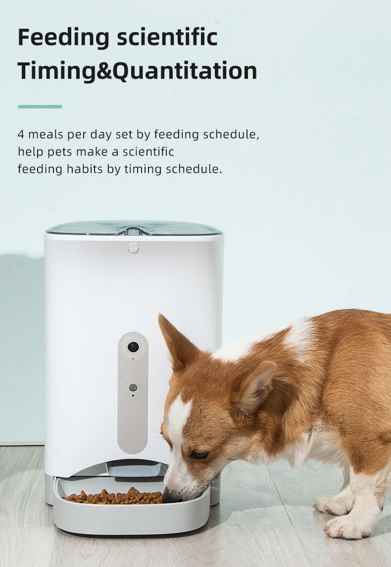 Smart Automatic Pet Dog Cat Rabbit Feeder Smartphone Camera APP for iPhone Android 3