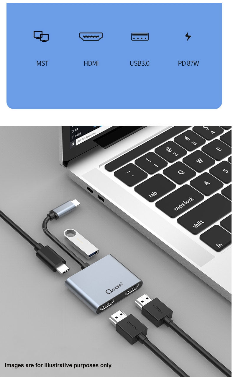 Oxhorn  USB C Multi Display Adapter 4
