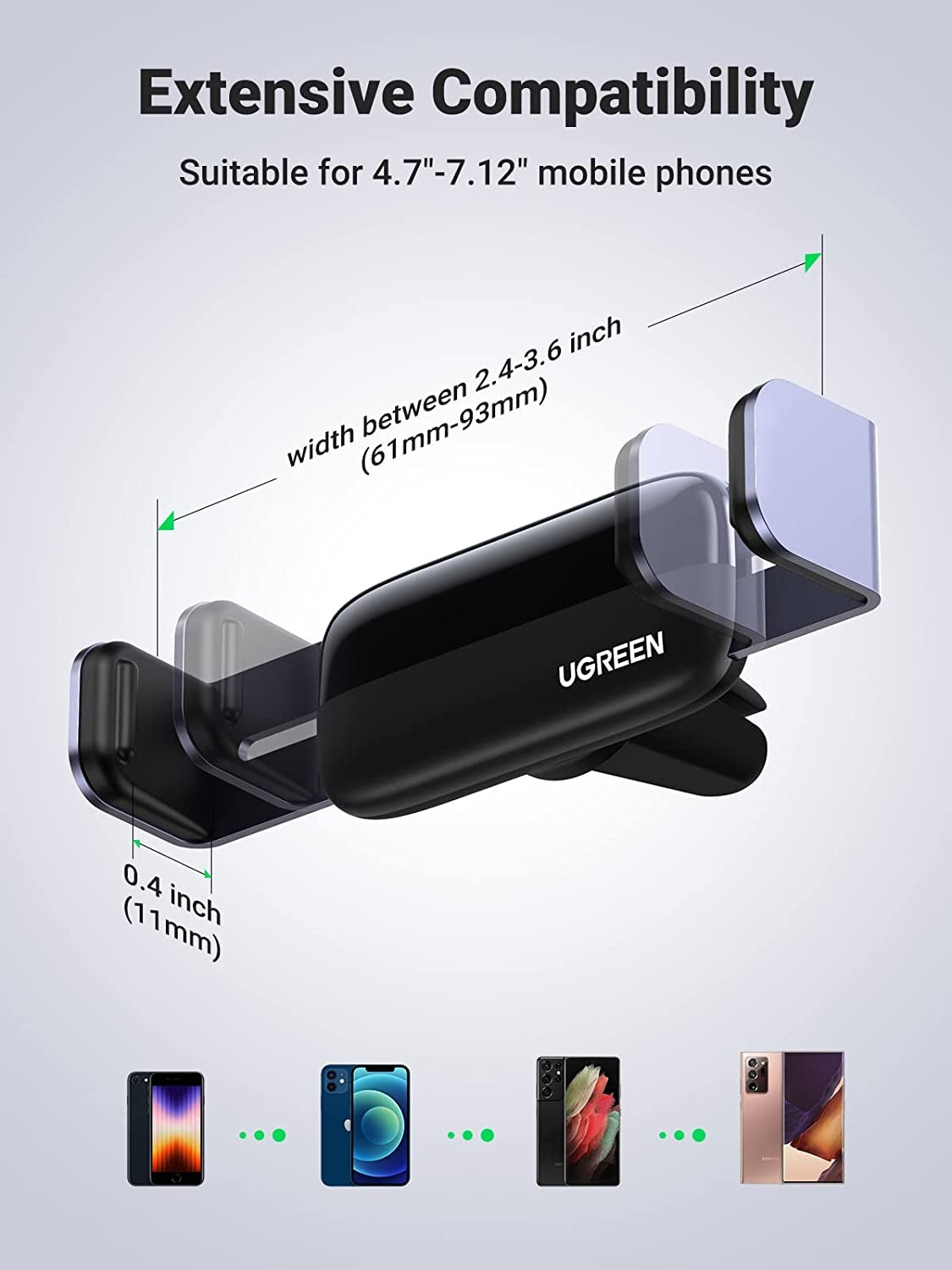UGREEN 10422 Vehicle Air Vent Phone Holder 4