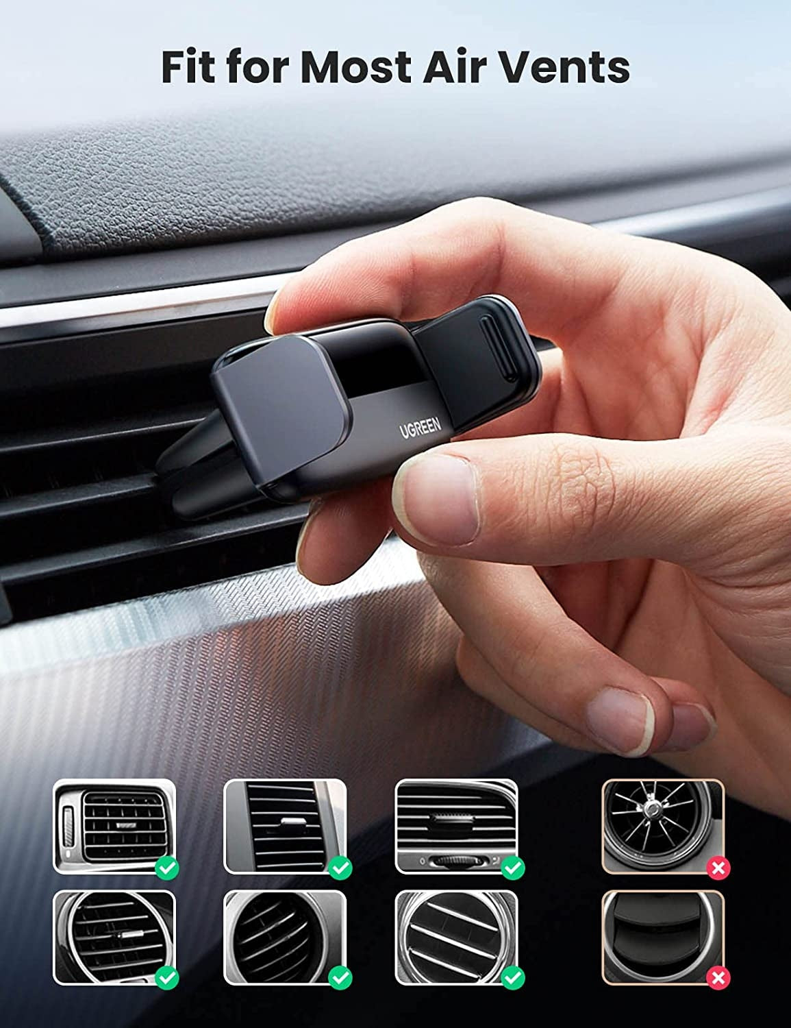 UGREEN 10422 Vehicle Air Vent Phone Holder 7