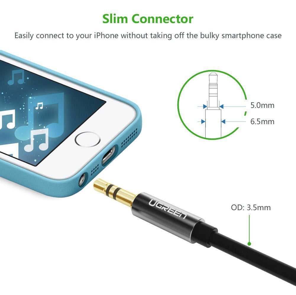 UGREEN 3.5mm Male to 3.5mm Male Audio Cable 1M (10733) 3