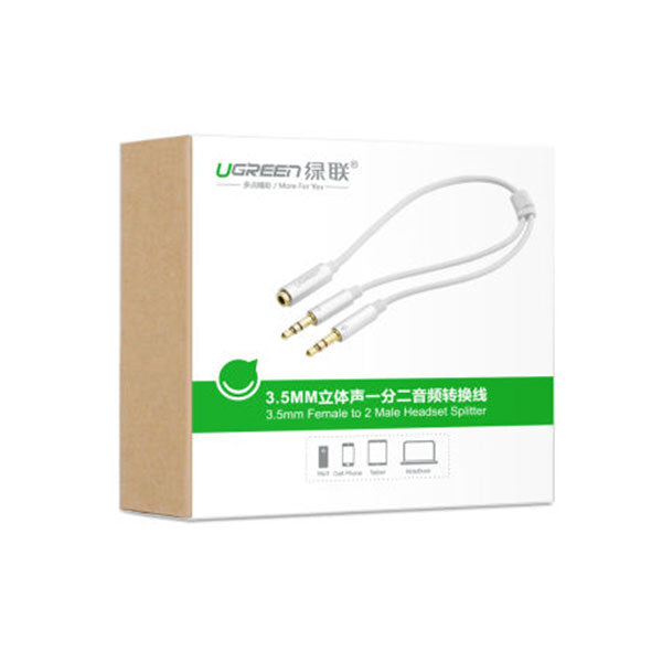 UGREEN 3.5mm Female to 2 Male Headset Splitter (10790) 3