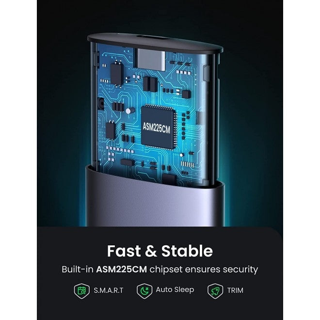 UGREEN 10903 M.2 SATA NGFF SSD Hard Drive Enclosure 4
