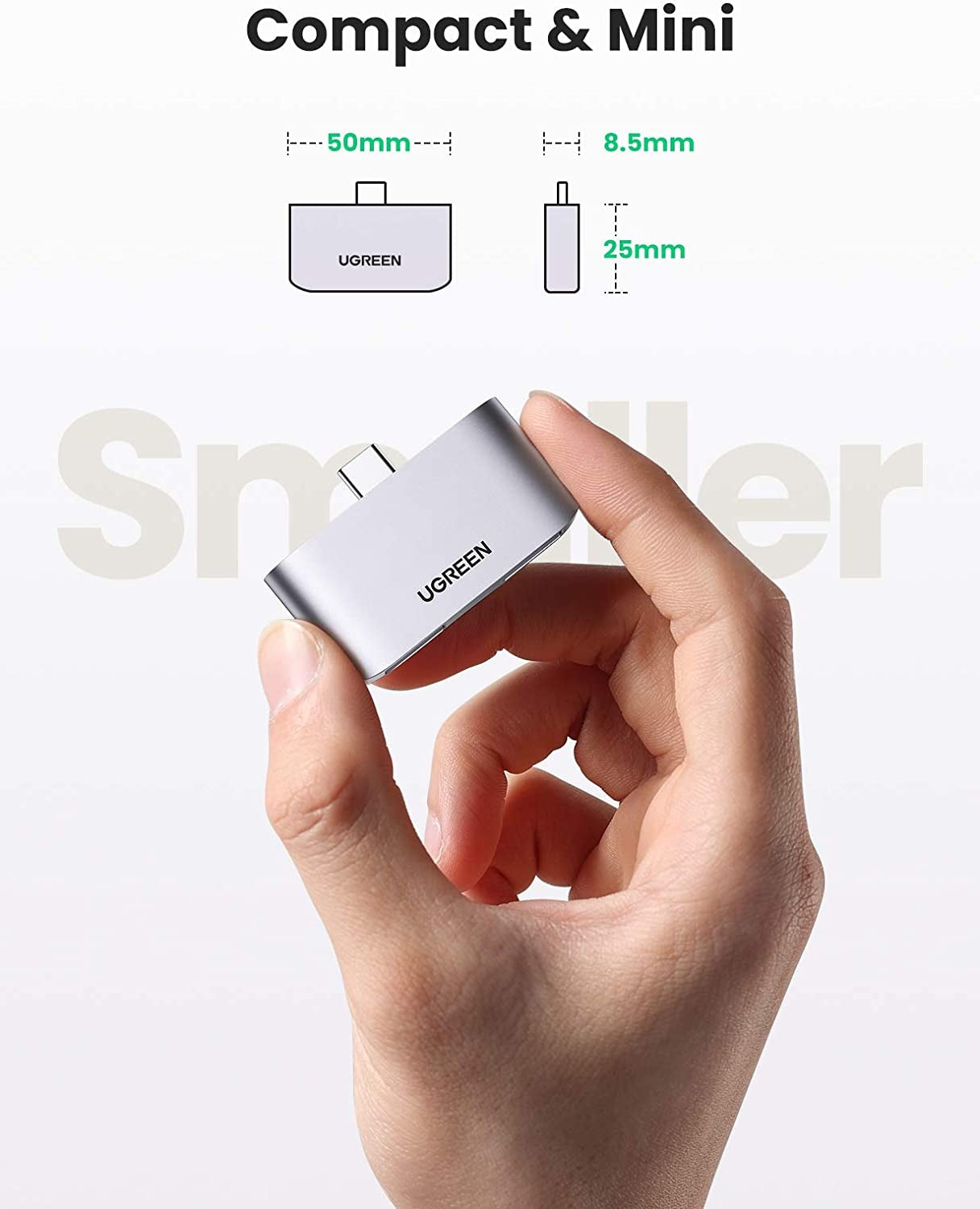 UGREEN 10912 USB-C to USB 3.0 x2 Adapter 5