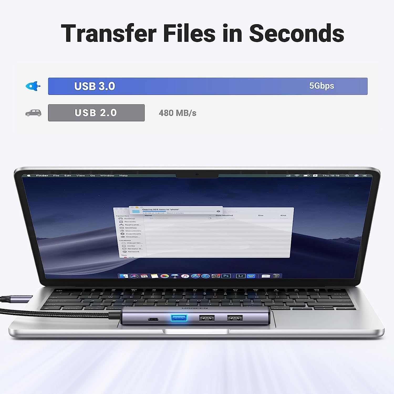 UGREEN 15495 5-in-1 USB-C Hub with 4K HDMI 4