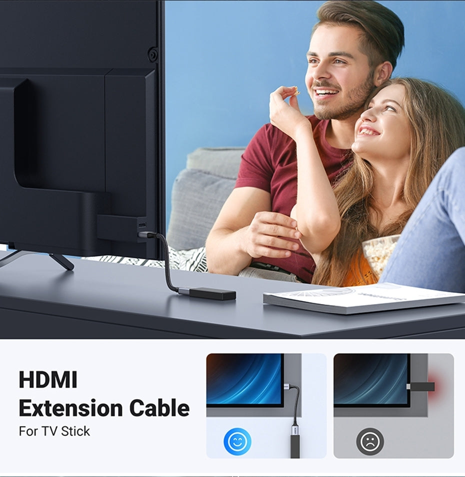 UGREEN 15518 8K HDMI Extension Cable 15CM 9