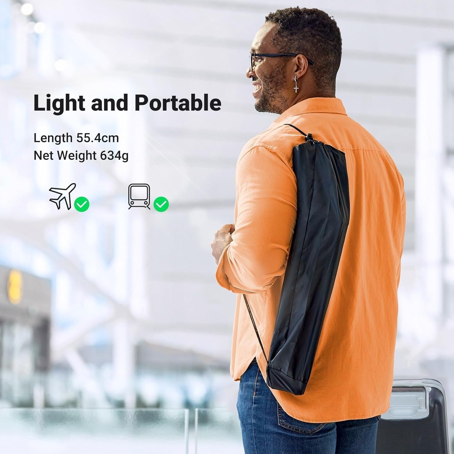 UGREEN 15647 2-in-1 Tablet (Max 12.9 inch) + Phone (Max 7.2 inch) Tripod Stand 6