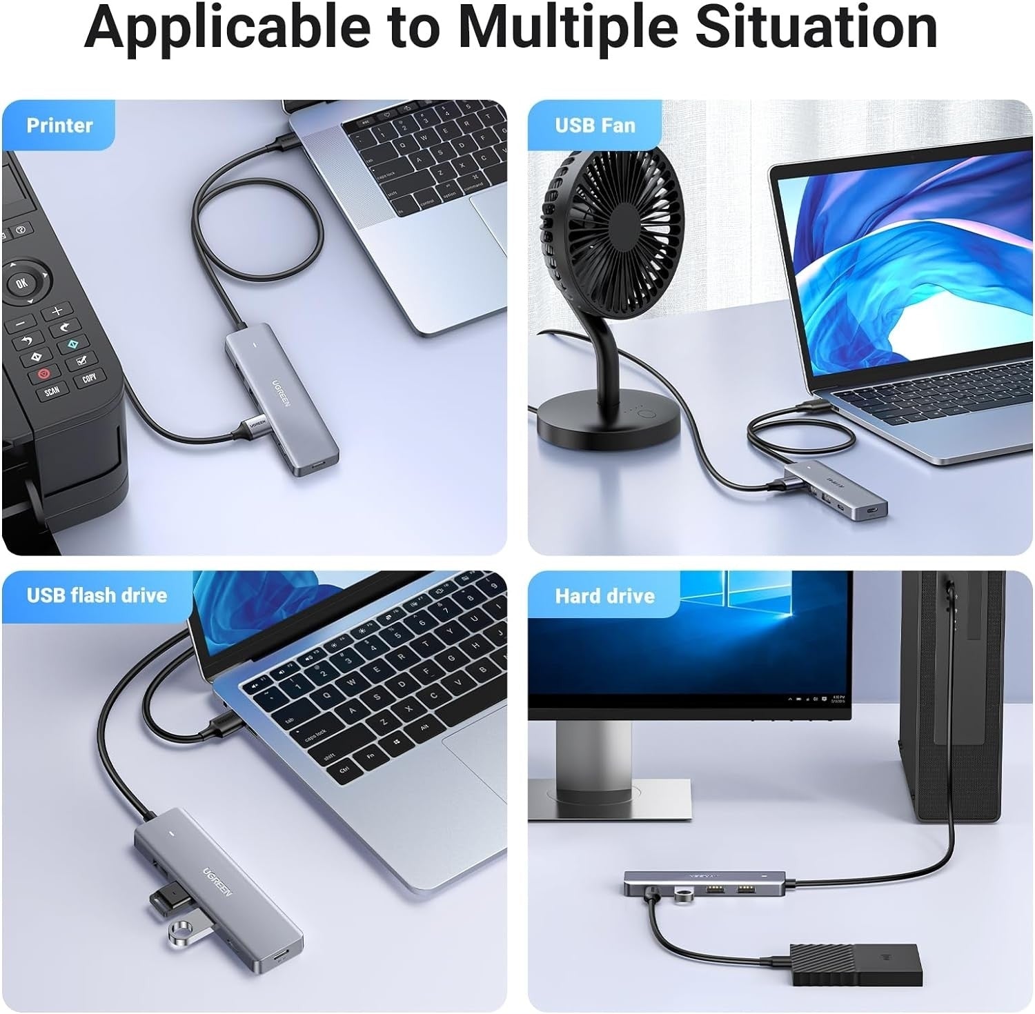 UGREEN 15920 4-Port USB 3.0 Hub 4