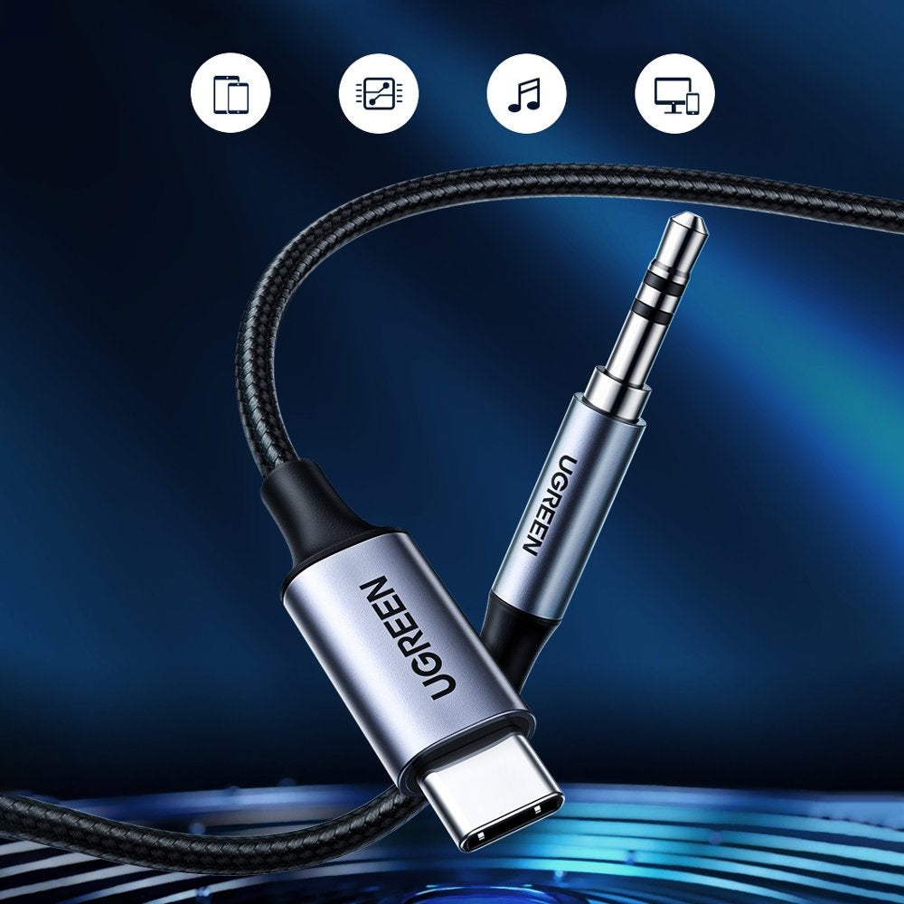 UGREEN 20192 USB-C to 3.5mm Male Audio Cable with Chip 1M 7