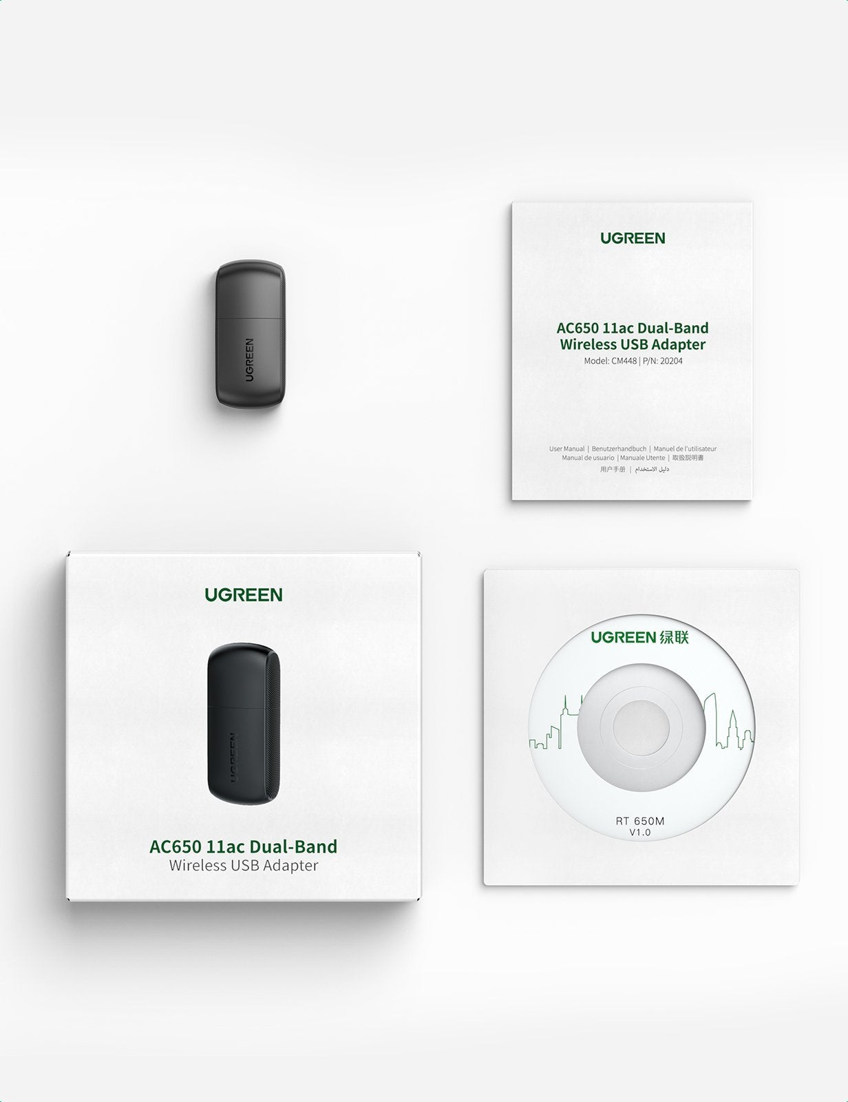 UGREEN 20204 AC650 Dual Band USB WLAN Adapter 7