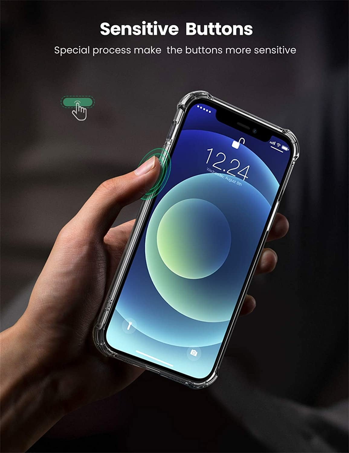 UGREEN 20441 Protective Case for iPhone 12 6.1-inch (Clear) 4