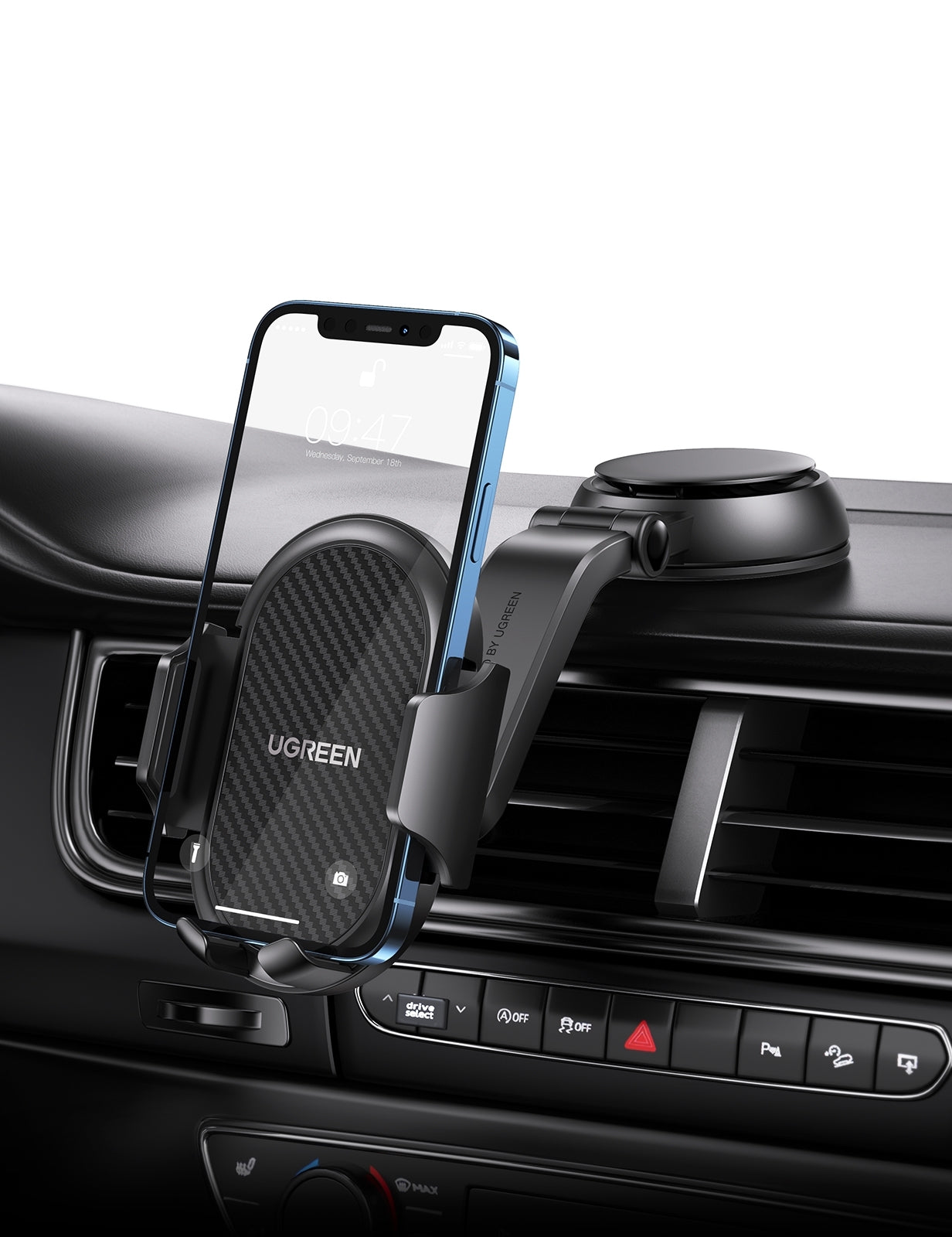 UGREEN 20473 Waterfall-Shaped Suction Cup Phone Mount 8