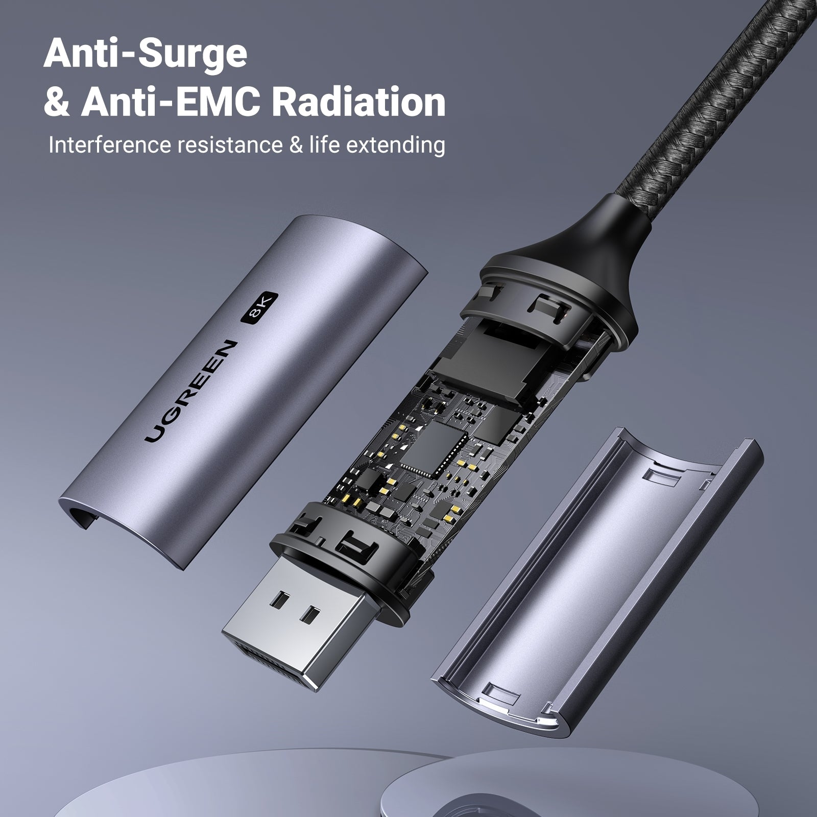 UGREEN 25839 USB-C to DisplayPort 8K Cable 3m 8