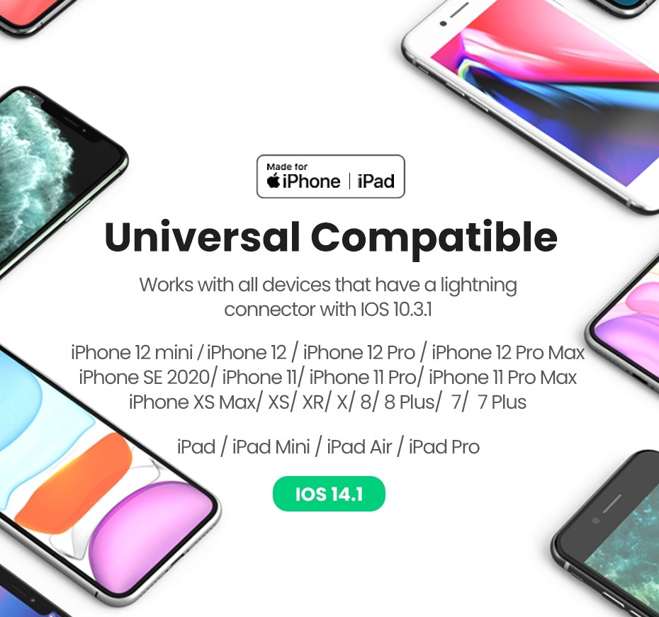 UGREEN 30759 iPhone 8-pin to 3.5mm Headphone Adapter 5