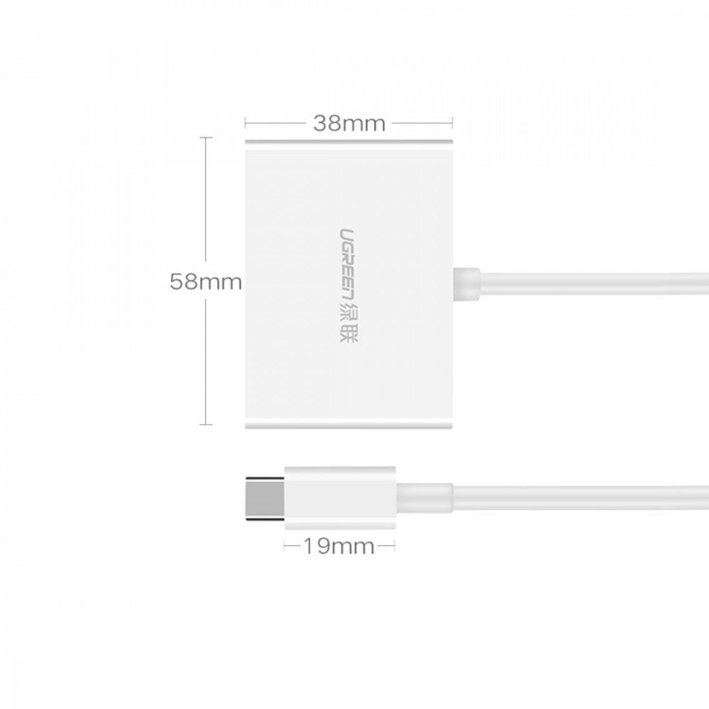 UGREEN 30843 Type-C to HDMI VGA Converter White 3