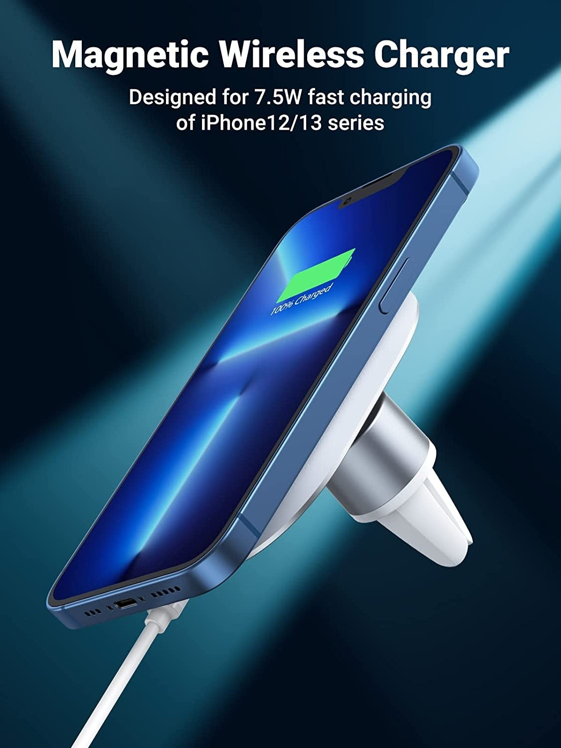 UGREEN 40117 Magnetic Wireless Car Charger 3