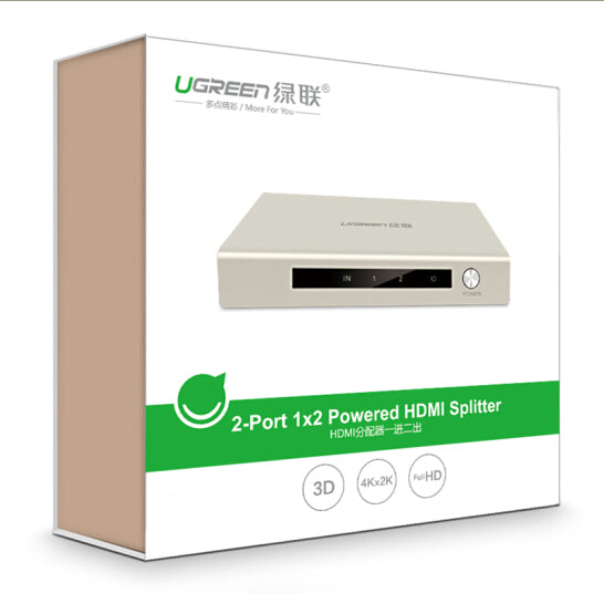 UGREEN HDMI 1 x 2 Amplifier Splitter Zinc Alloy (40276) 5