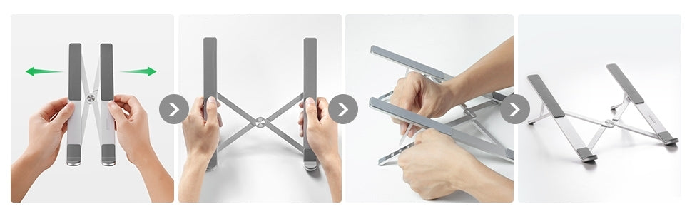UGREEN 40289 Foldable Laptop Stand (Silver) 3