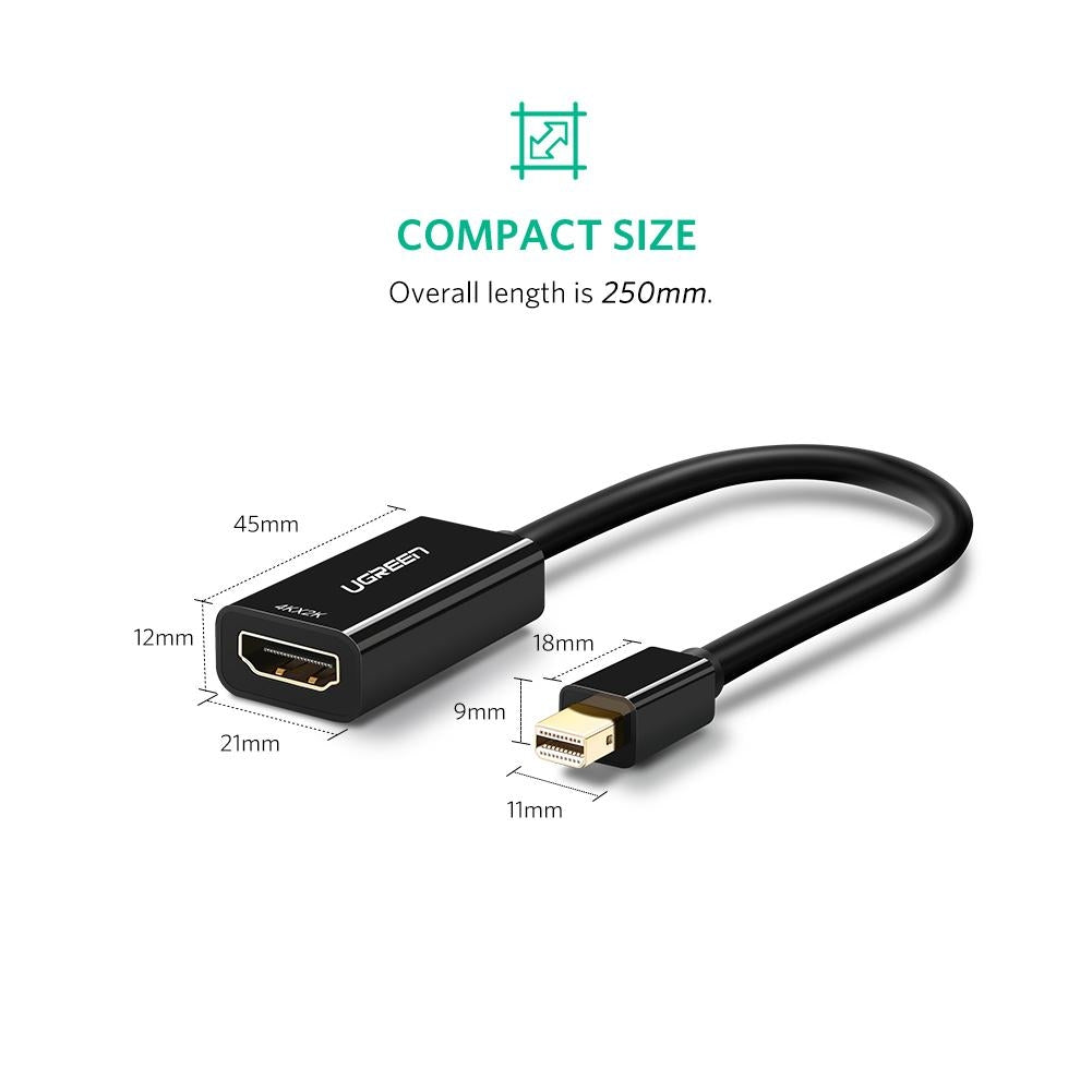 UGREEN 40360 4K Mini DP to HDMI Adapter 7