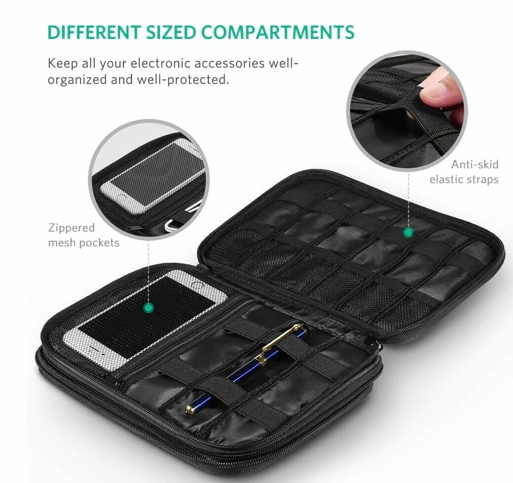 UGREEN 50147 Double Layer Electronic Accessories Organiser Travel Bag 5