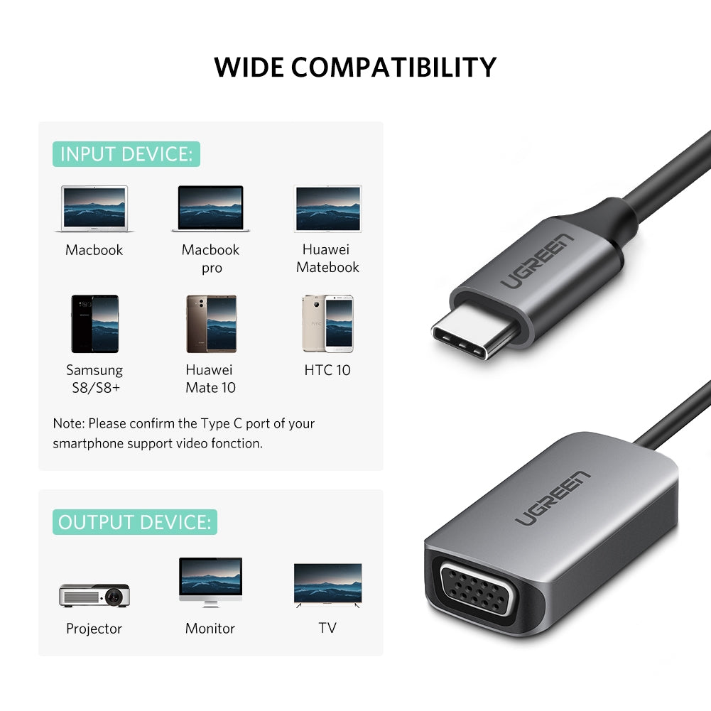 UGreen USB Type C to VGA Converter 50316 3