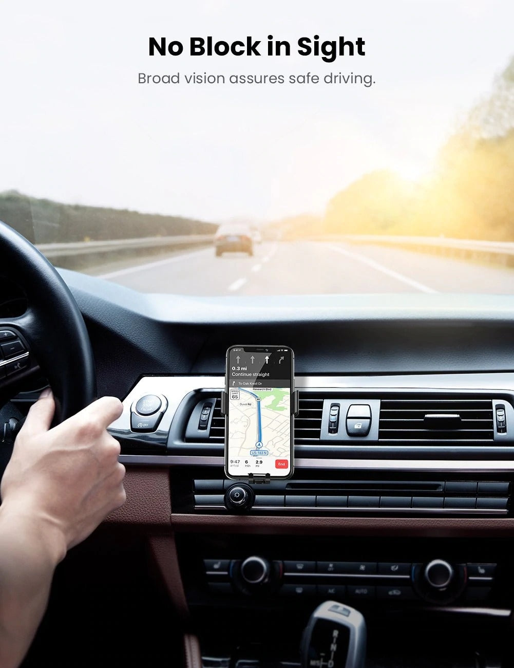 UGREEN 50564 Gravity Drive Car Mount 3