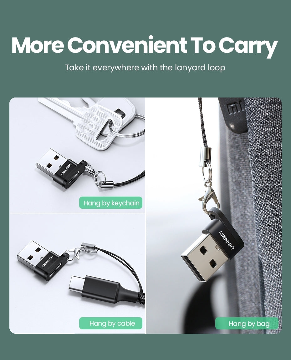 UGREEN 50568 USB-C 3.1 Female to USB-A 2.0 Male Adapter 5