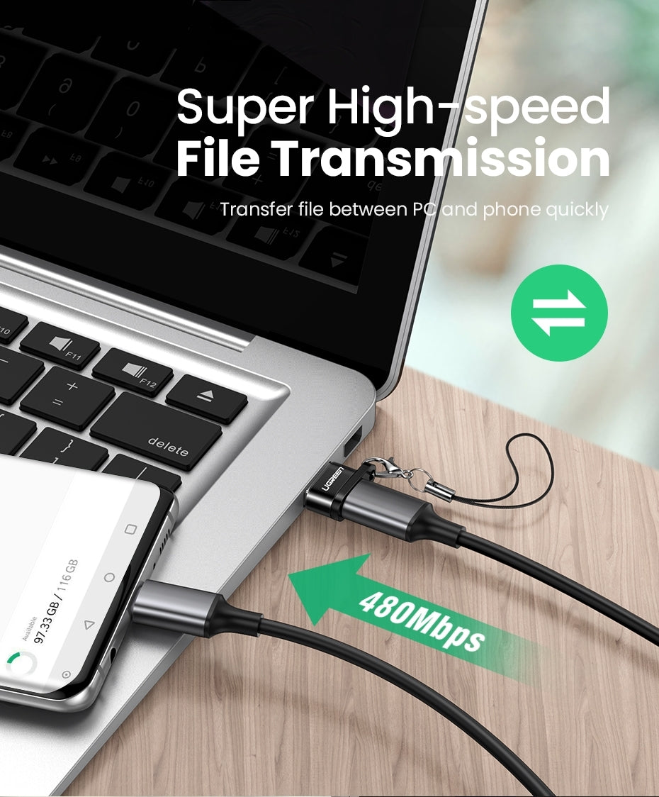 UGREEN 50568 USB-C 3.1 Female to USB-A 2.0 Male Adapter 6