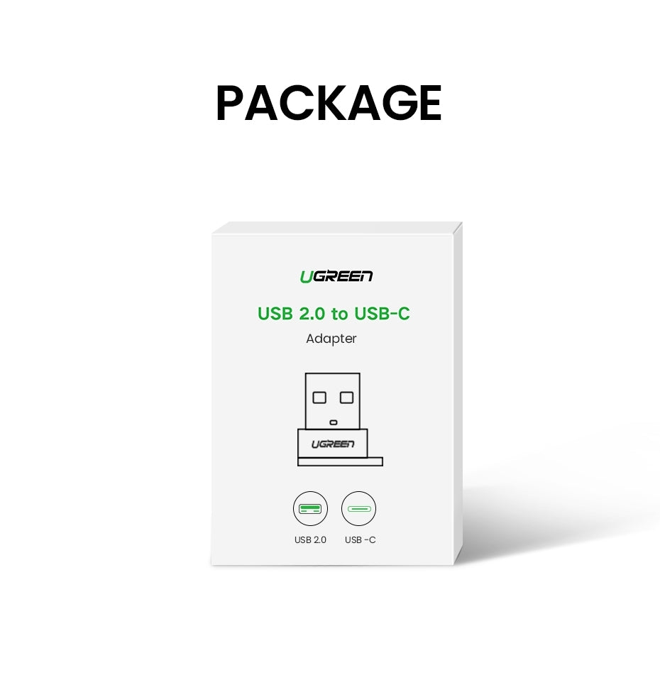 UGREEN 50568 USB-C 3.1 Female to USB-A 2.0 Male Adapter 8