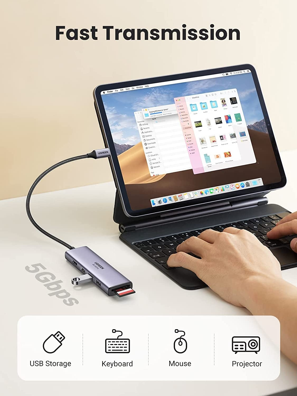 UGREEN 60383 Premium 6-in-1 USB-C Hub 4