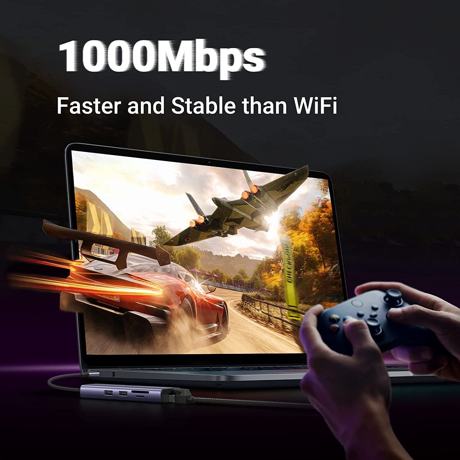 UGREEN 60515 USB-C to HDMI/Ethernet Adapter with Card Reader 3