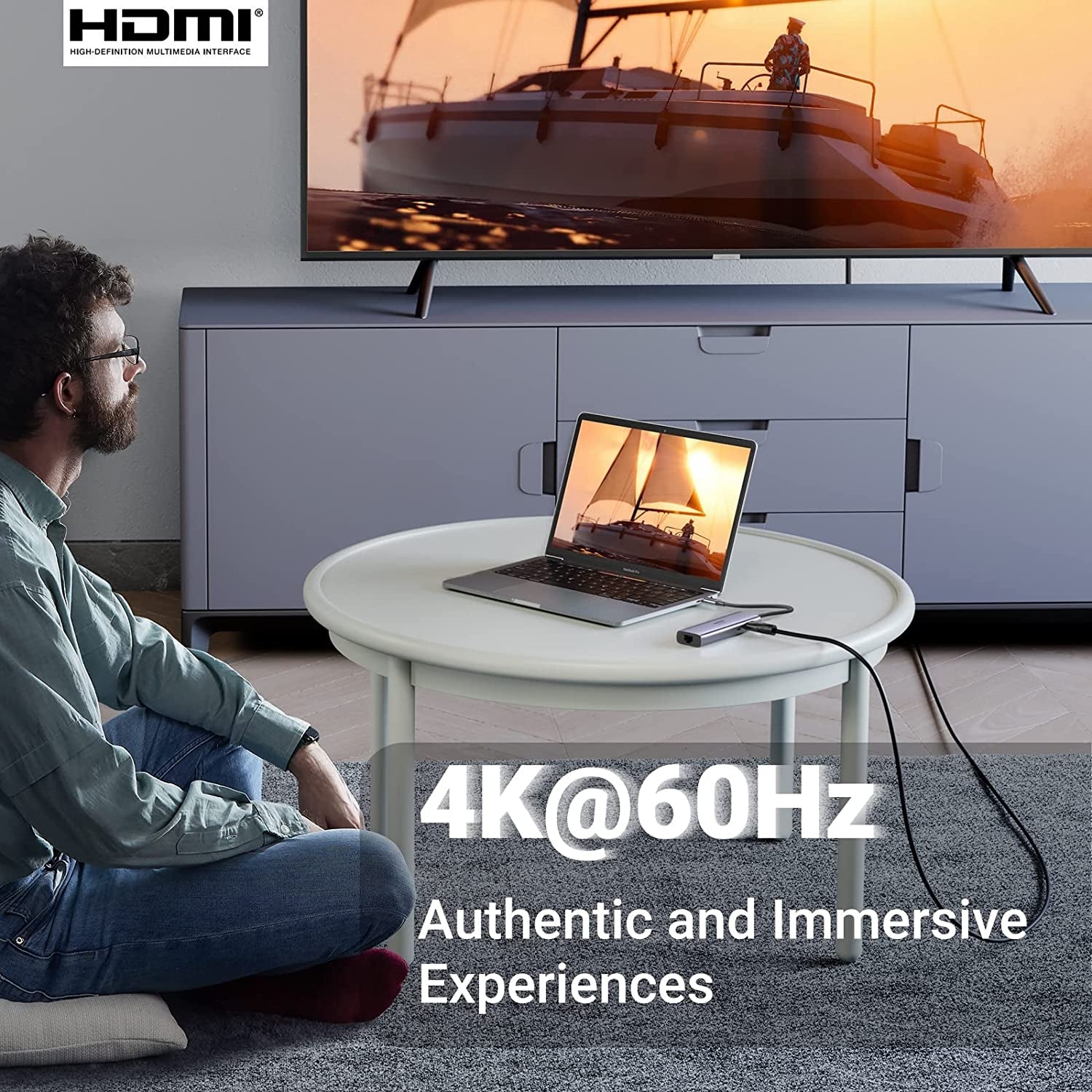UGREEN 60515 USB-C to HDMI/Ethernet Adapter with Card Reader 5