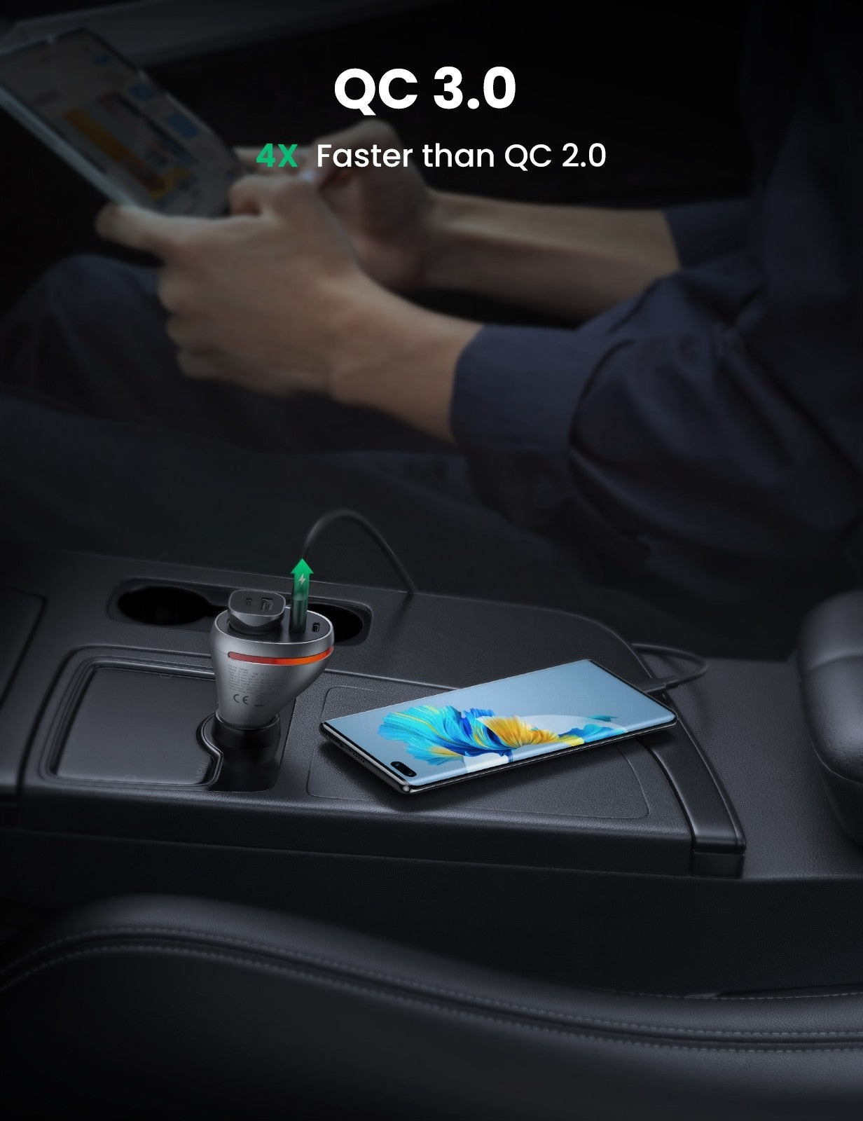 UGREEN 60712 84W Dual Port Car Charger (Space Grey) 6