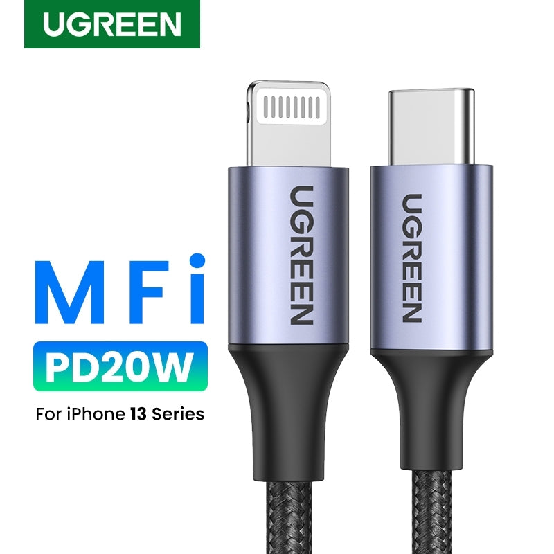 UGREEN 60761 USB-C to iPhone 8-pin Fast-Charging Cable 2M 3