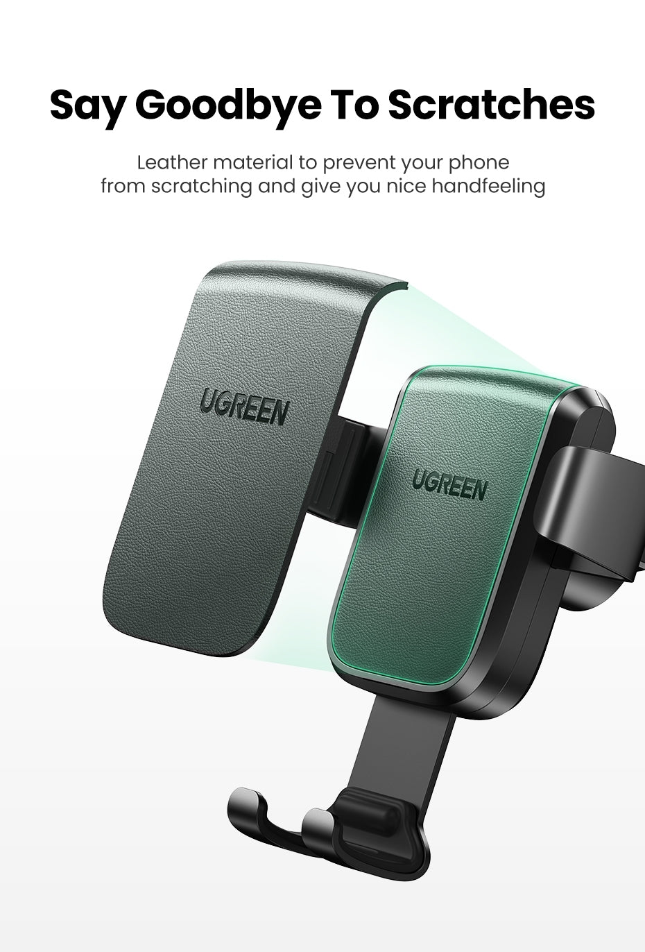 UGREEN 60990 Gravity Phone Holder with Suction Cup (Black) 7
