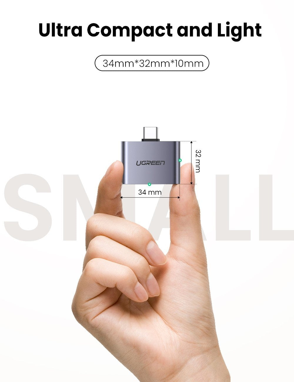 UGREEN 70312 2-in-1 USB C to C and 3.5mm Adapter 5