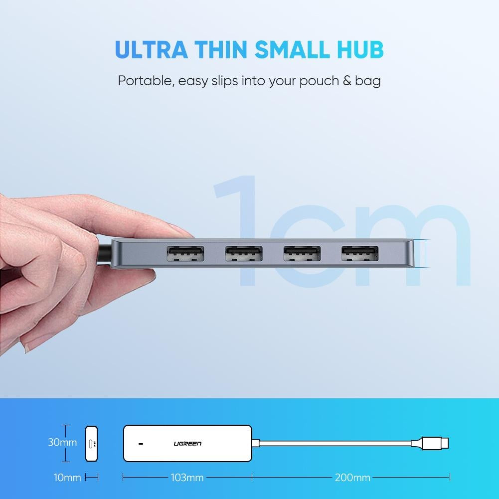 UGREEN 4-Port USB3.0 Hub with Micro USB Power Supply 70336 3